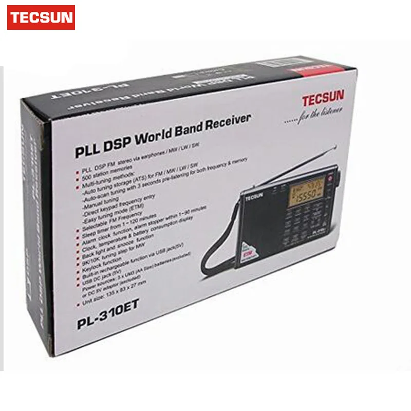 Бренд Tecsun PL310ET PL-310ET Полнодиапазонный радио цифровой демодулятор FM/AM/SW/MW/LW World Band стерео радио цифровой приемник