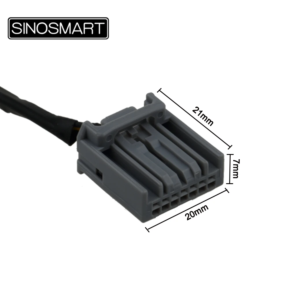 SINOSMART C7 камера заднего вида Соединительный кабель для Honda CRV 2013 DA(Alpine плеер) OEM монитор без повреждения проводки автомобиля