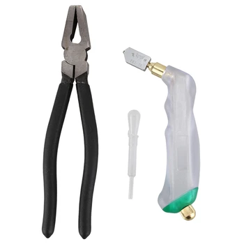 

Flat Nose Pliers with Adjustable Screw High Carbon Steel Clamp Clip Pliers for Glass Trimming Hand Tool