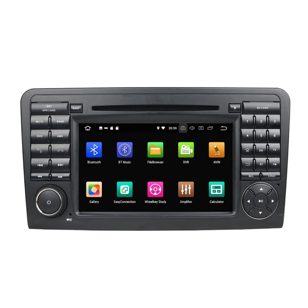 Top 4GB RAM 32GB ROM Octa Core 2 din 7" Android 8.0 Car Radio DVD Player for Mercedes Benz ML CLASS W164 ML300 ML350 ML450 ML500 3