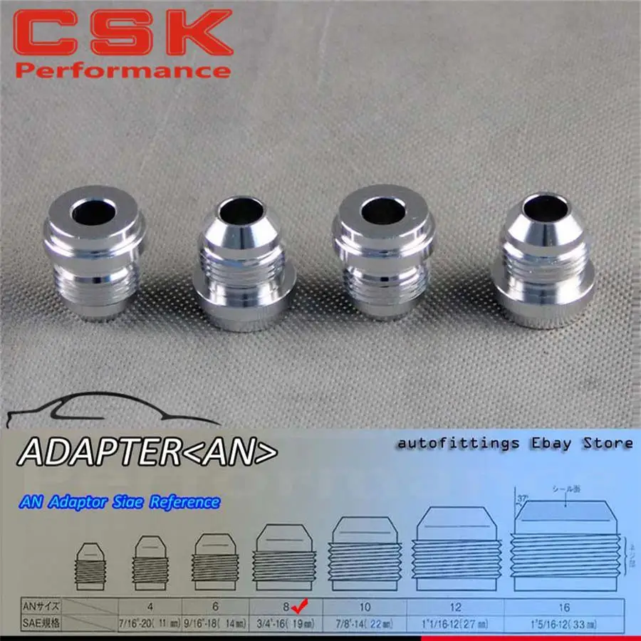 4 шт. алюминиевые переходники для шланга азота|weld bung|hose fittingan fittings |