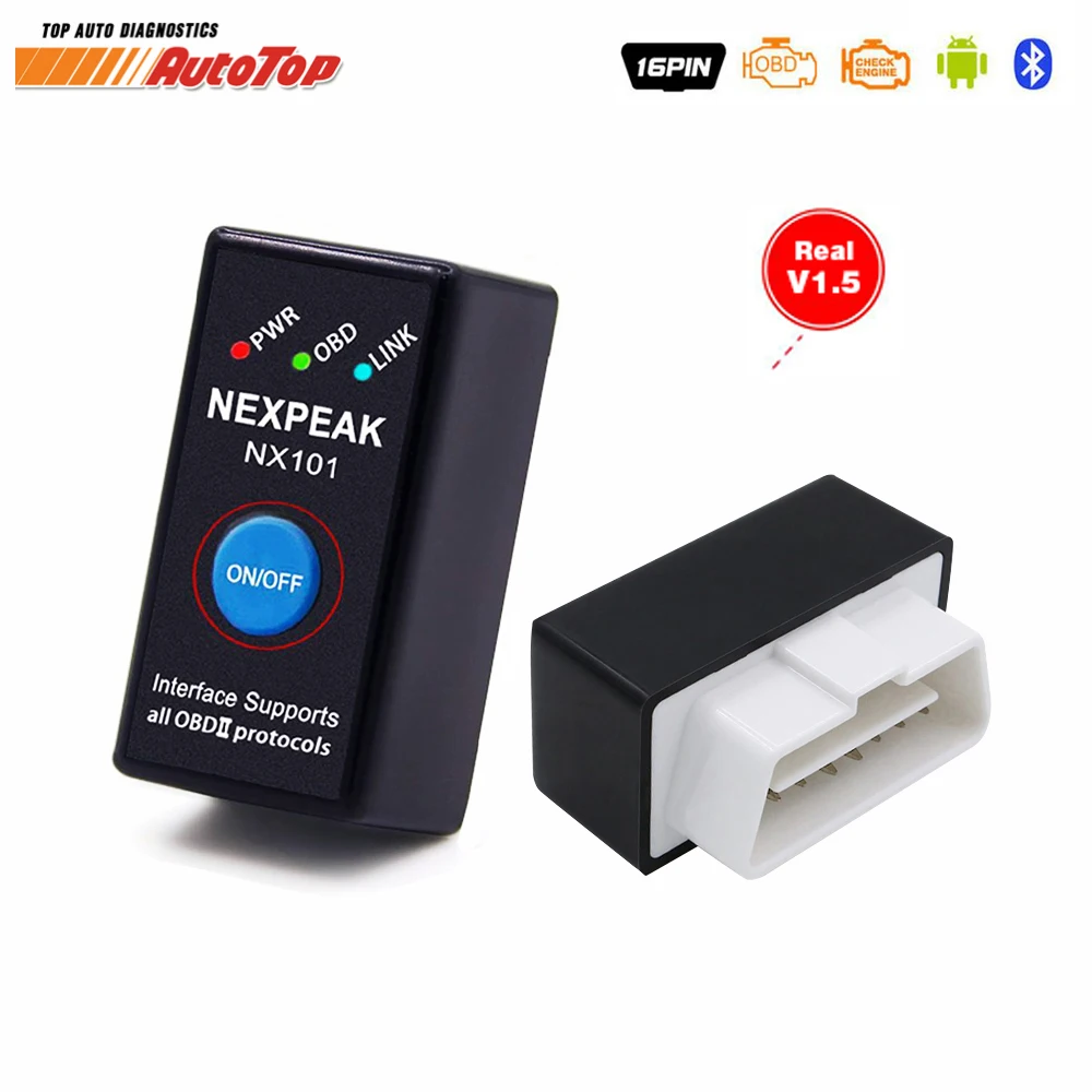 2018 New ODB2 EML327 OBD2 Bluetooth Adapter EML 327 V1 5 ELM327 OBD Auto Diagnostic Scanner