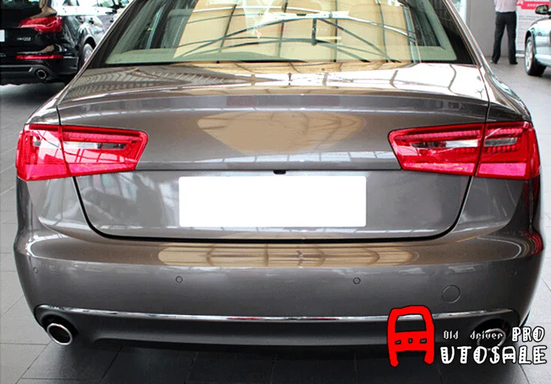 2 0 T для Audi A6 C5 C6 2005 2011 платиновая нержавеющая хромированная задняя труба