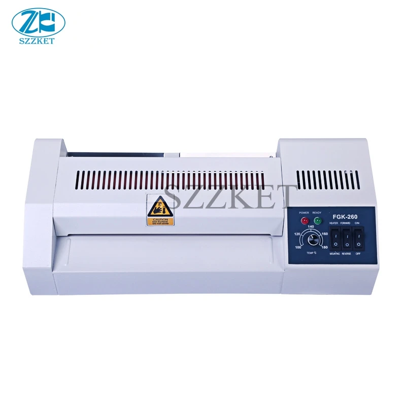 FGK260 laminator A4 Presses Photo Laminator Hot and cold mounted