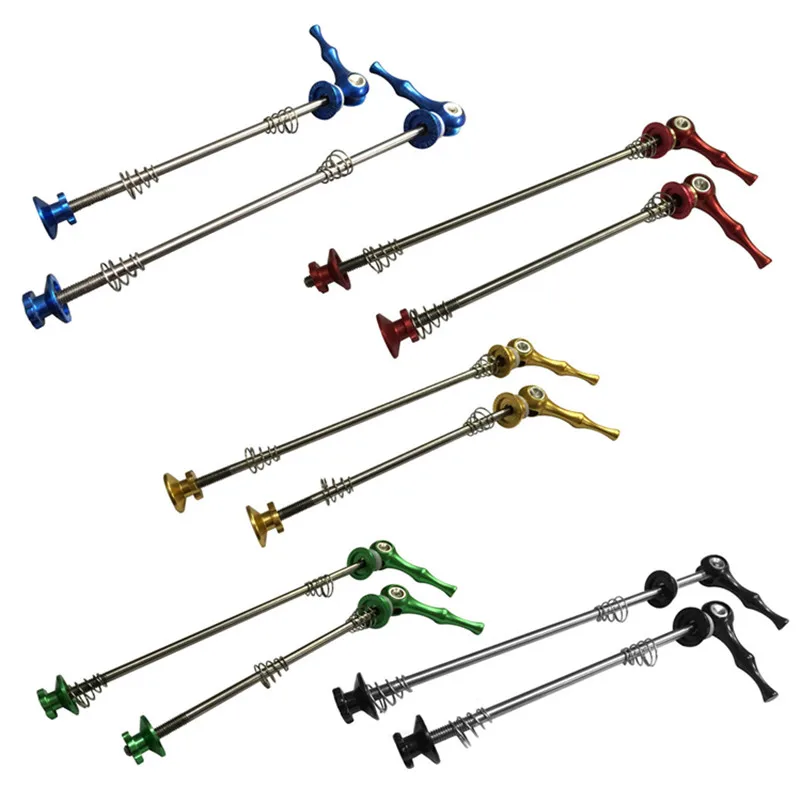 

2Pcs Quick ReleaseTitanium Ultralight 49g Bicycle Skewers Road Mountain Bike Bicycle Cycling MTB Wheel Hub Skewers Bicycle Parts