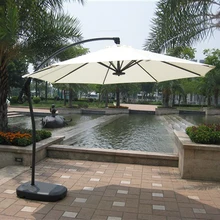 3 meter deluxe aluminum patio hanging sun umbrella garden parasol sunshade outdoor furniture covers with plastic