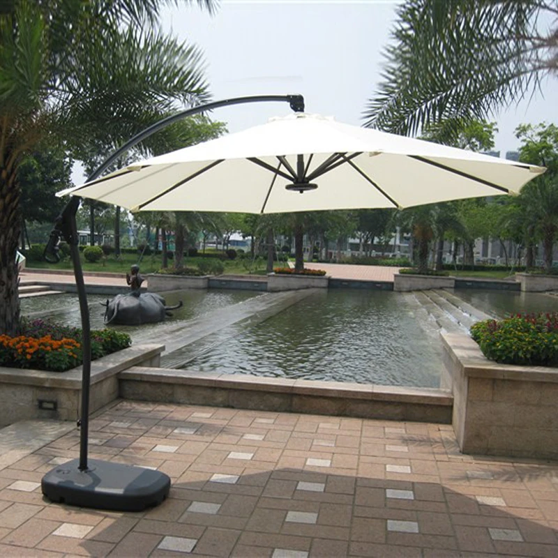 fout ik luister naar muziek test 3 Meter Garden Cantilever Parasol Aluminum Patio Hanging Sun Umbrella  Outdoor Furniture Shading With Plastic Water Tank Base - Patio Umbrellas &  Bases - AliExpress