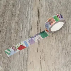 Лоскутное подарочная упаковка Васи Бумага маскирования Клейкие ленты S для Скрапбукинг Клейкие ленты DIY Наклейки ремесла