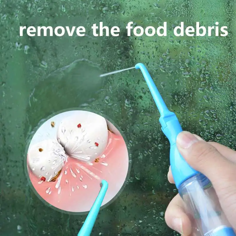Portable Oral Irrigator Clean Mouth Wash Your Tooth Water Irrigation Manual Water Pick Dental Flosser Washing No Electricity ABS