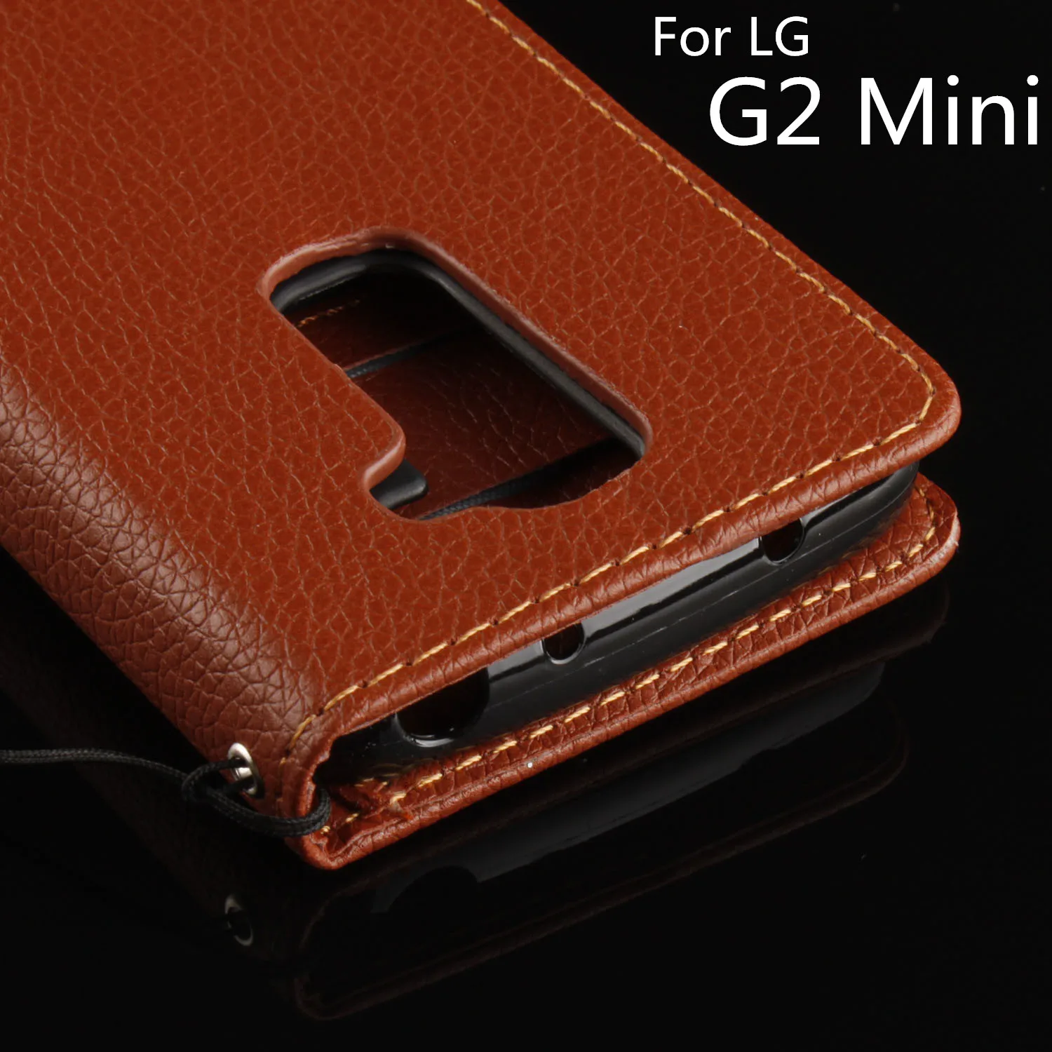 

Flip phone case for LG Optimus G2 Mini D618 D620 cover case drop detection holster Cash Holder Photo Frame +1 Film +1 Lanyard