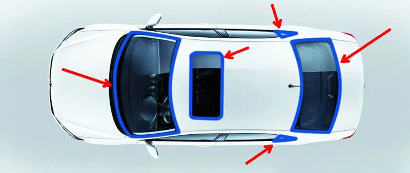 SRXTZM 3 метра автомобильный герметик для окна резиновый люк треугольное окно герметичная уплотнительная полоса Накладка для автомобиля переднее заднее лобовое стекло