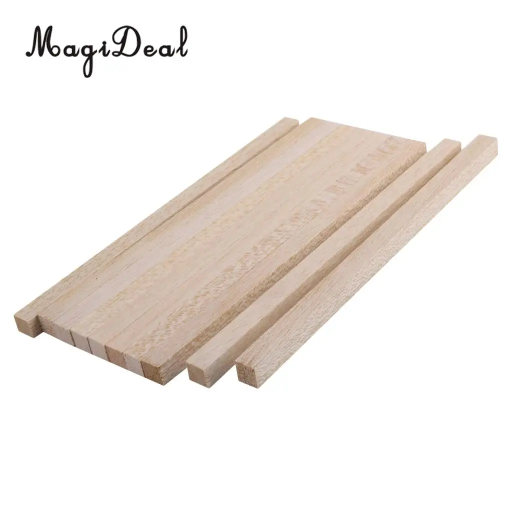 MagiDeal Newest 10Pcs/Lot Natural Wood Sticks Hobby Stick Kids Hand Craft Funny Art DIY Making Wedding Party Project Supplies 