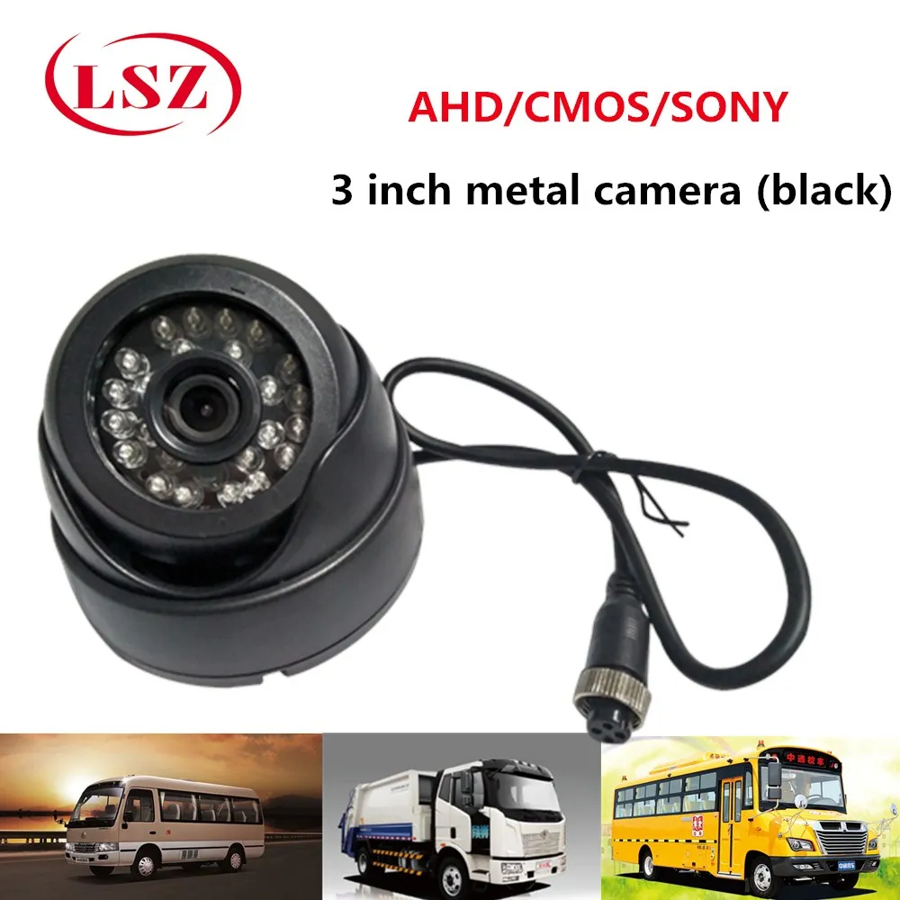 

Source Factory Metal Hemisphere Black Car Camera 600TVL Surveillance Probe NTSC / PAL Support 720P/960P/1080P HD Pixels