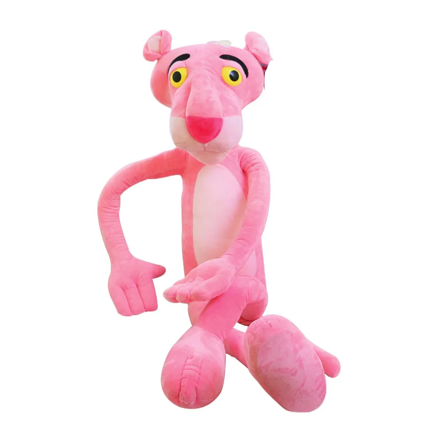 55CM Cute Pink Naughty Leopard Pink Panther Plush Stuffed Toys Baby Kids Doll Brinquedos Factory Price