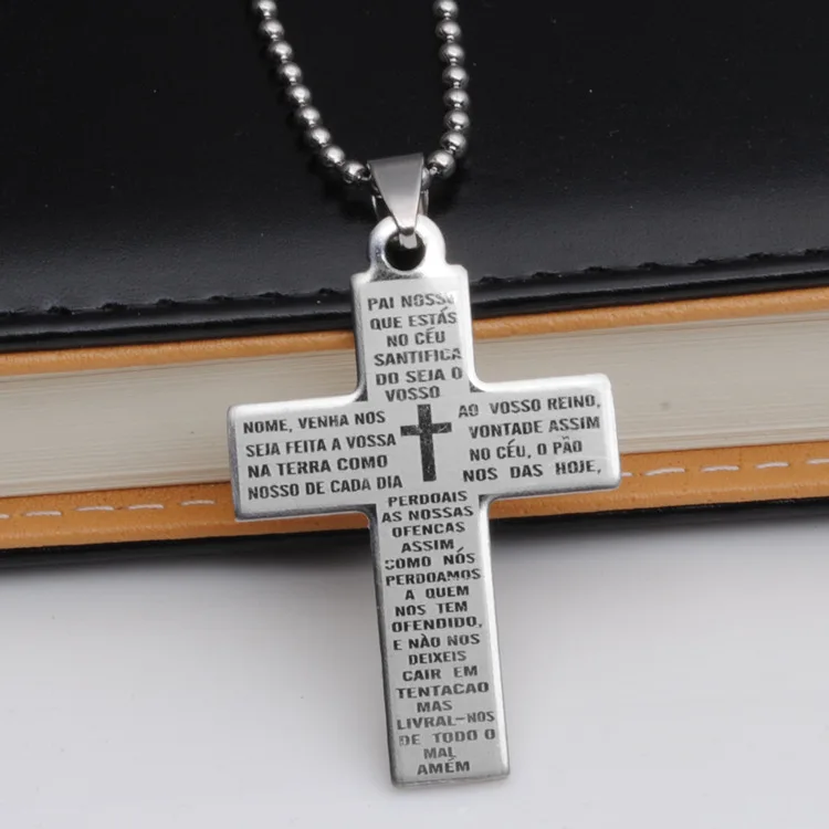 10PCS/Lot stainless steel titanium Cross pendants personalized jewelry Classic wholesale