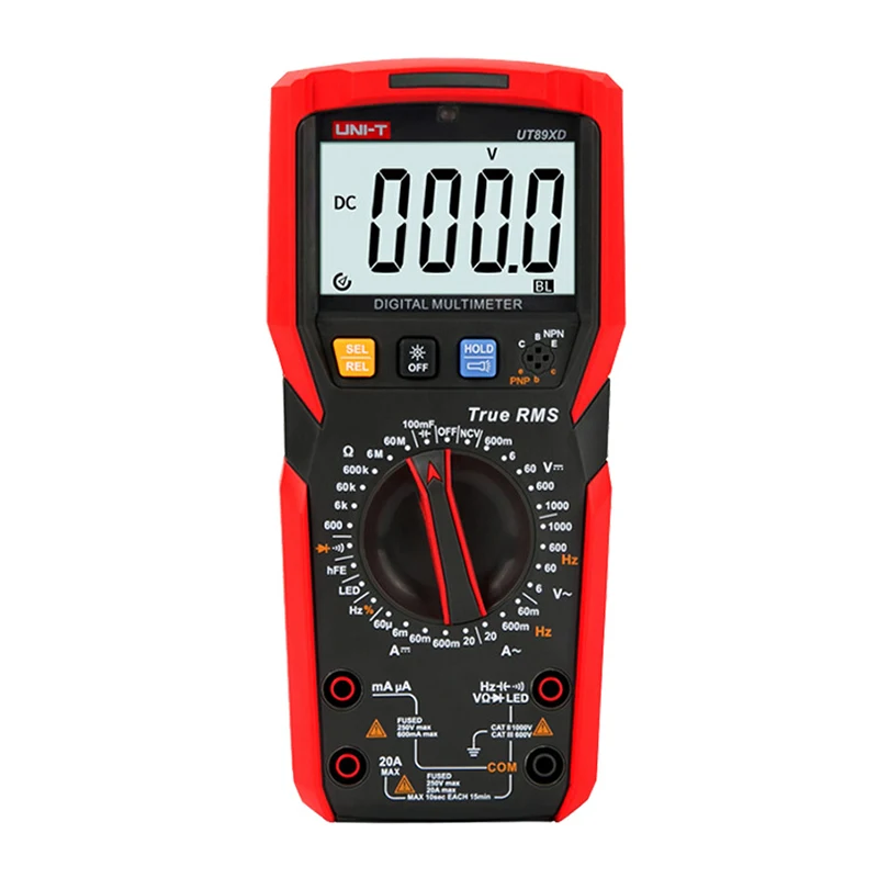 

True RMS Digital Multimeter Tester Voltmeter Ammeter 1000V 20A 100mF Capacitance Frequency Resistance Tester