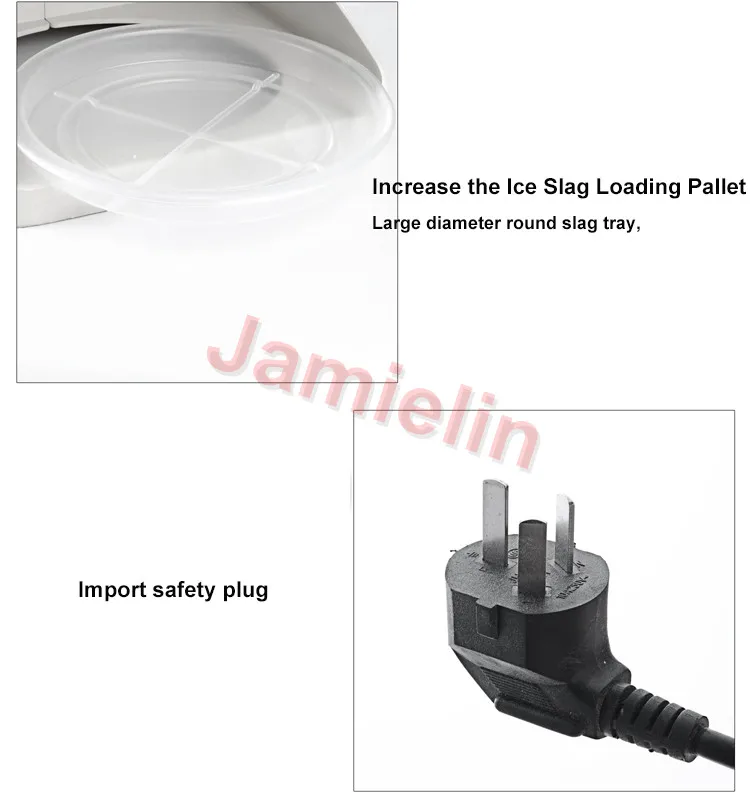 Jamielin электрическая дробилка льда, бритва для льда, песок, слякоть, снежный конус, смузи, машина, снежинка, льдогенератор