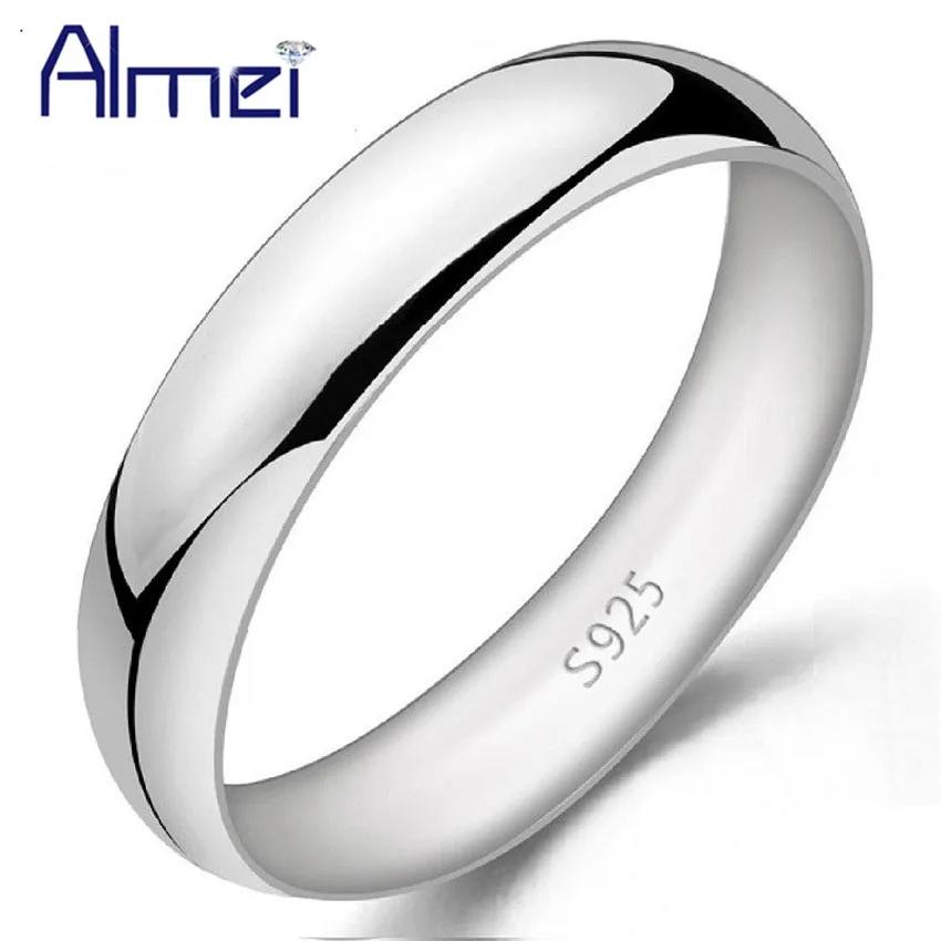 

Almei Men Ring Silver Color Jewelry for Women Fashion Rings Male Female Wedding Party Anel 2017 Bague Femme Anillos Mujer J017