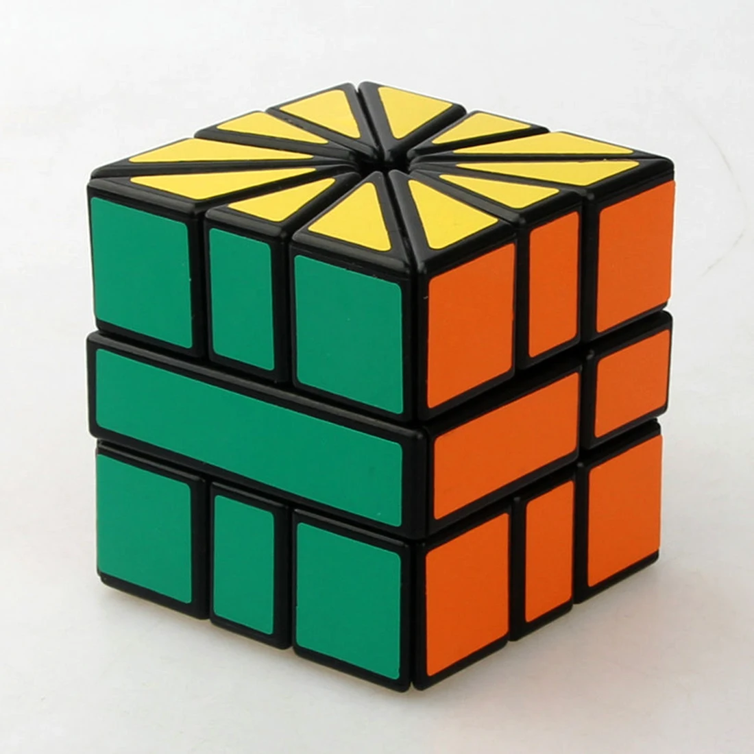 Кубик cubetвит необычной формы черный и белый квадрат II SQ2 3x3x3 скоростной кубик