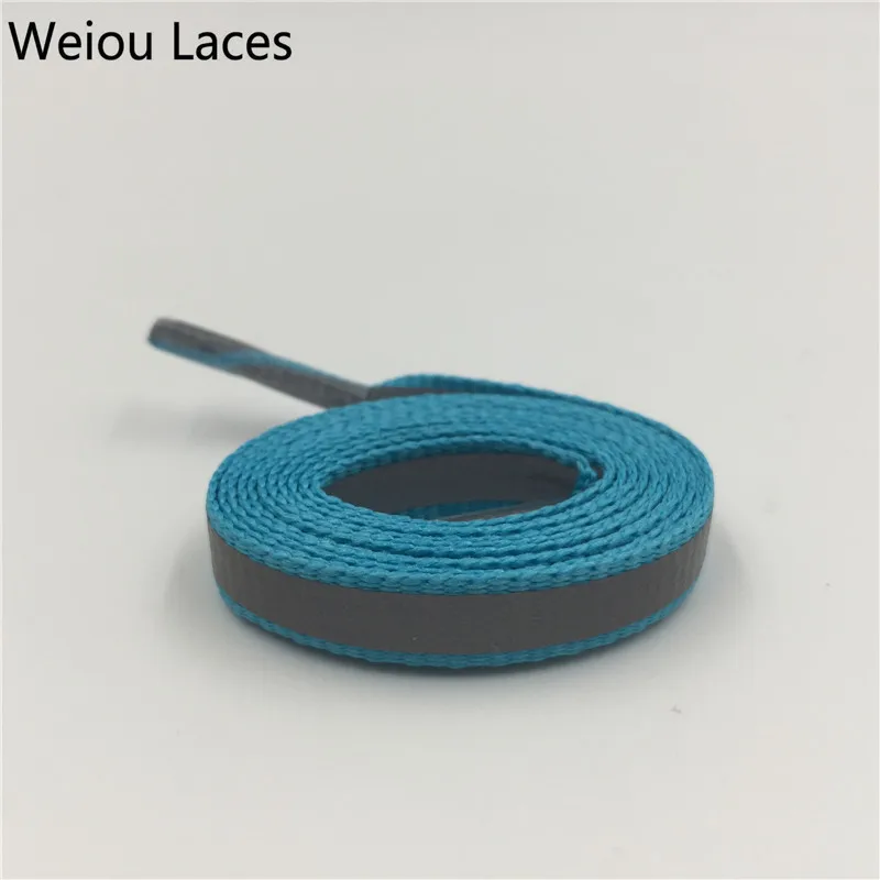 Weiou 4M Reflective Shoelaces Visibility Flat Shoe Laces Running Cycling Walking Safety Shoestrings For Sneaker boots Weave Tape
