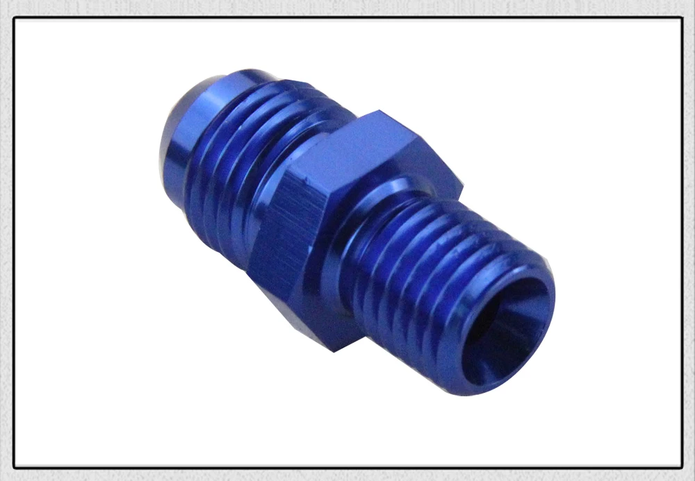 PQY-BLUE Male 6AN 6 раструб до M12x1.5(мм) метрический прямой фитинг от 6 до M12* 1,5 порт. Адаптер PQY-SL816-06-123-011