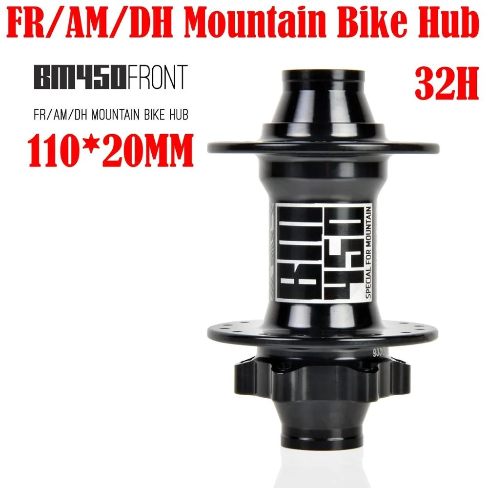 

KOOZER BM450 32H Holes Bicycle Front Hub 2 sealed bearings Hub FR/AM/DH MTB Mountain Bike Hubs 110*20MM 208g