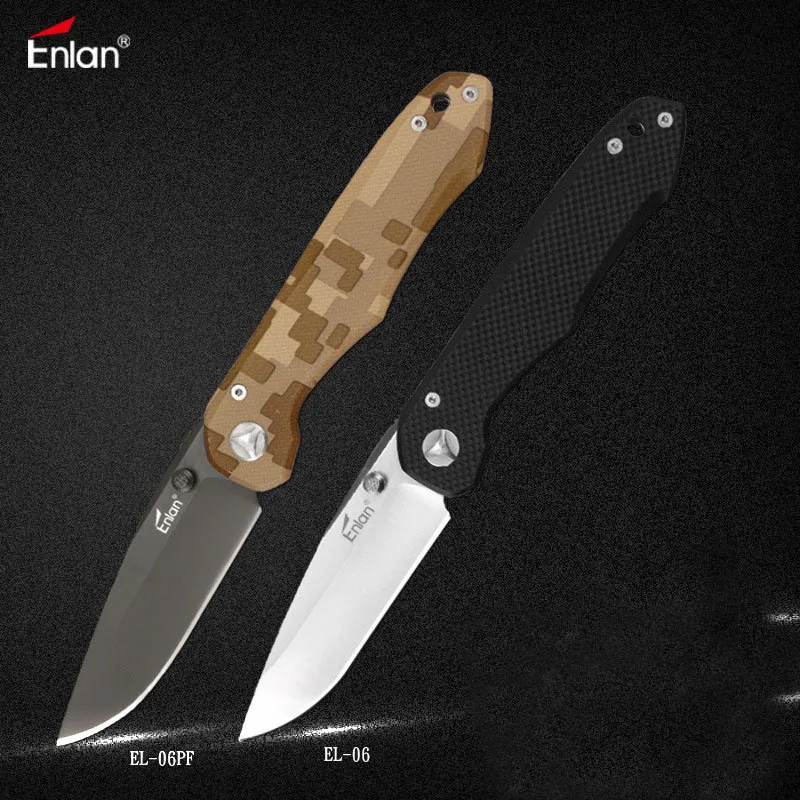 Enlan EL 06 EDC Складной нож 8Cr13Mov лезвие G10 рукоятка кемпинг выживание супер военный