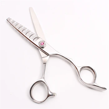 

6" 17cm 440C Customized Logo Scissors For A Hairstyle Thinning Scissors 8 Teeth Styling Tool Professional Hair Scissors C2007-B