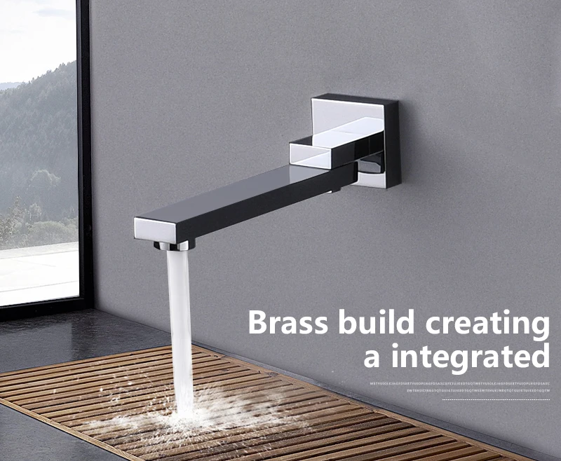 hm 180 Degree Folding Shower Faucets Spout Filler Solid Brass Split-type Bibcocks Basin Faucet Mixer valve Spout & Tap Aerator (1)