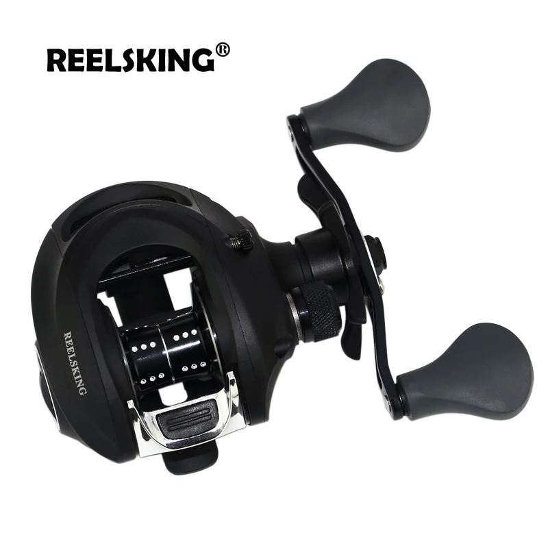 REELSKING تصميم خفيف الوزن 170 جرام الوزن بايتكاست بكرة 6.2: 1 منحوتة بكرة 5 كيلوجرام ماكس السحب الصيد بكرة المغناطيسي نظام الفرامل