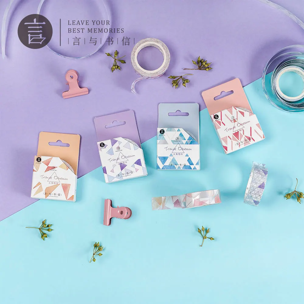 

20pcs/1lot Washi Masking Tapes Triangle episode series Decorative Adhesive Scrapbooking DIY Paper Japanese Stickers 5M