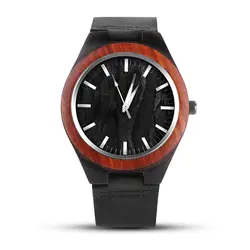 Новая мода Повседневное деревянные часы Для мужчин часы кожаный ремешок деревянный Для мужчин часы Дерево Часы часы Saat Reloj Hombre Relógio masculino