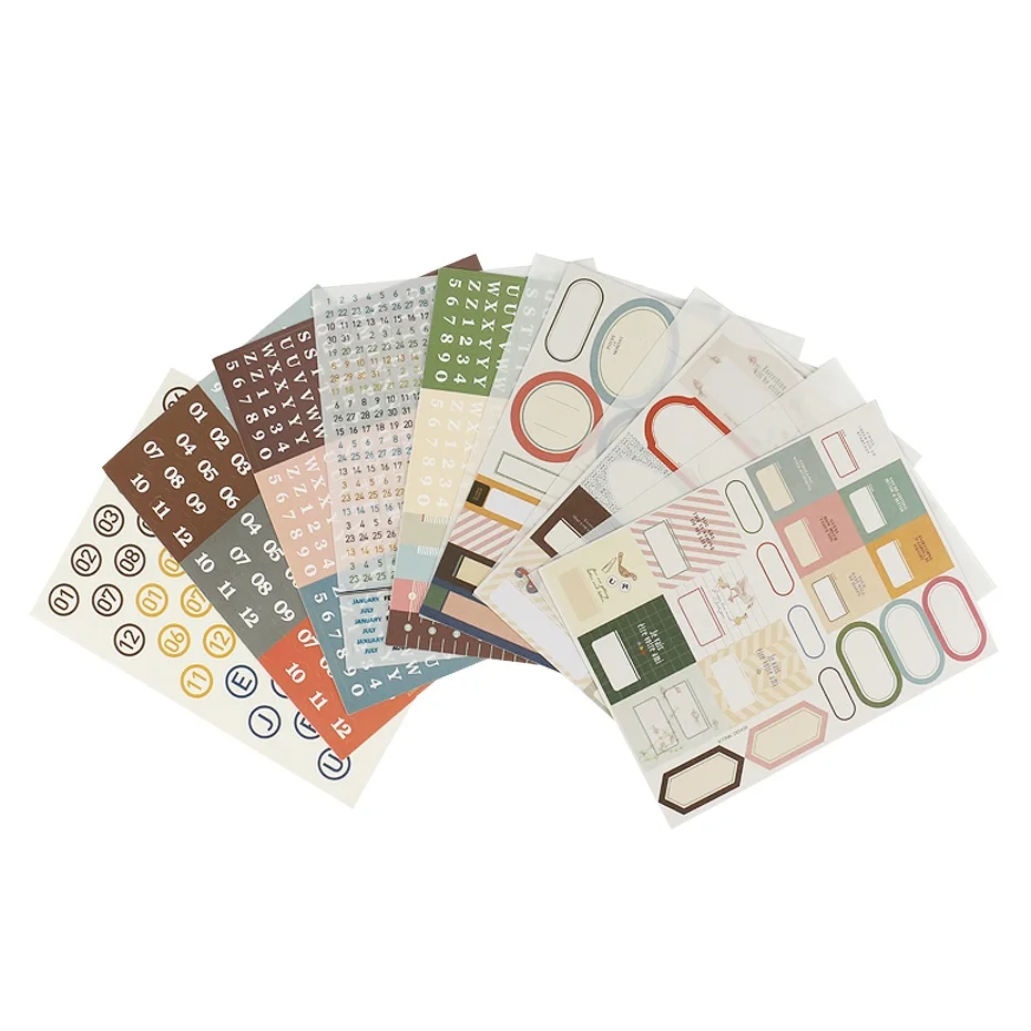 1pcs/lots 8 Sheets Scrapbook Stickers Dialog box Decorative