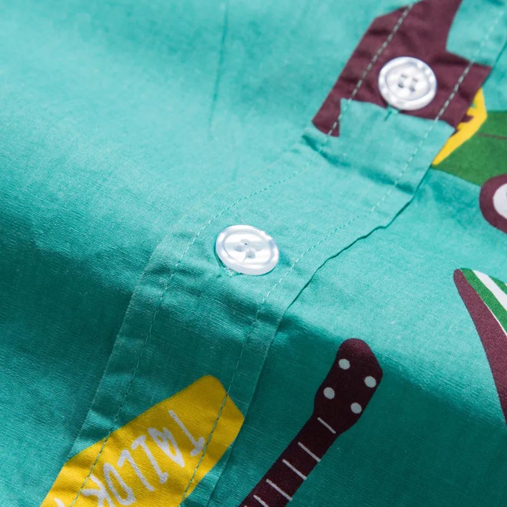 Мужская рубашка с гавайским принтом и короткими рукавами, Пляжная быстросохнущая Повседневная пляжная рубашка, вечерние летние топы