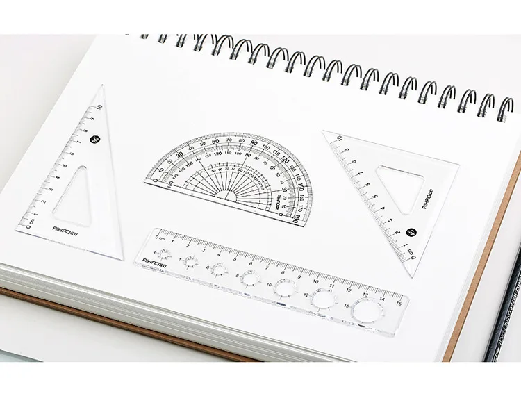 Офисные многофункциональные линейка 15 см линейка треугольник Версия транспортир школы измерения Канцтовары