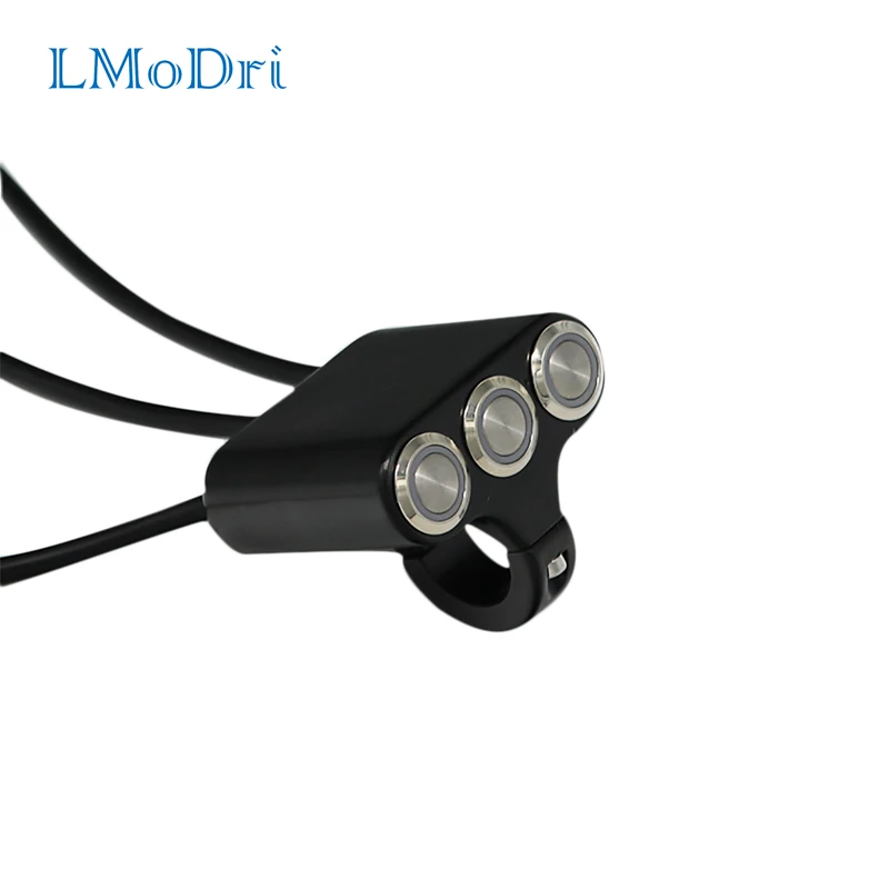 Мотоциклетный выключатель LMoDri 22 мм на руль с индикатором|motorcycle switch|handlebar mount