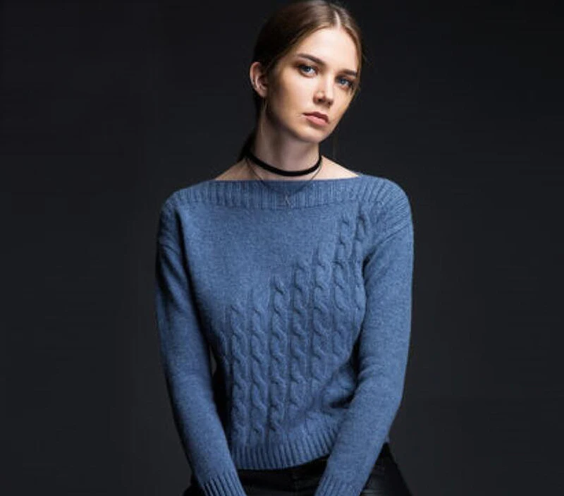 

2020 Winter100 Cashmere Sweater Women Pullover Basic Edition Knitwear Slash Neck Female Women's Sweaters Free Shipping