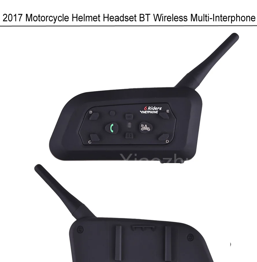 Новая версия V6 1200 мотоциклетный шлем гарнитура Bluetooth домофон BT переговорные прослушивание музыки Talk Phone аксессуары для 6 Rider
