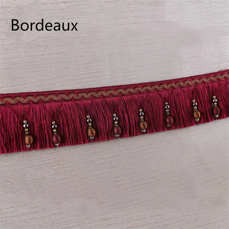 5/11 Meters Curtain Tassel Beaded Fringe Sewing Trim Braid Boho