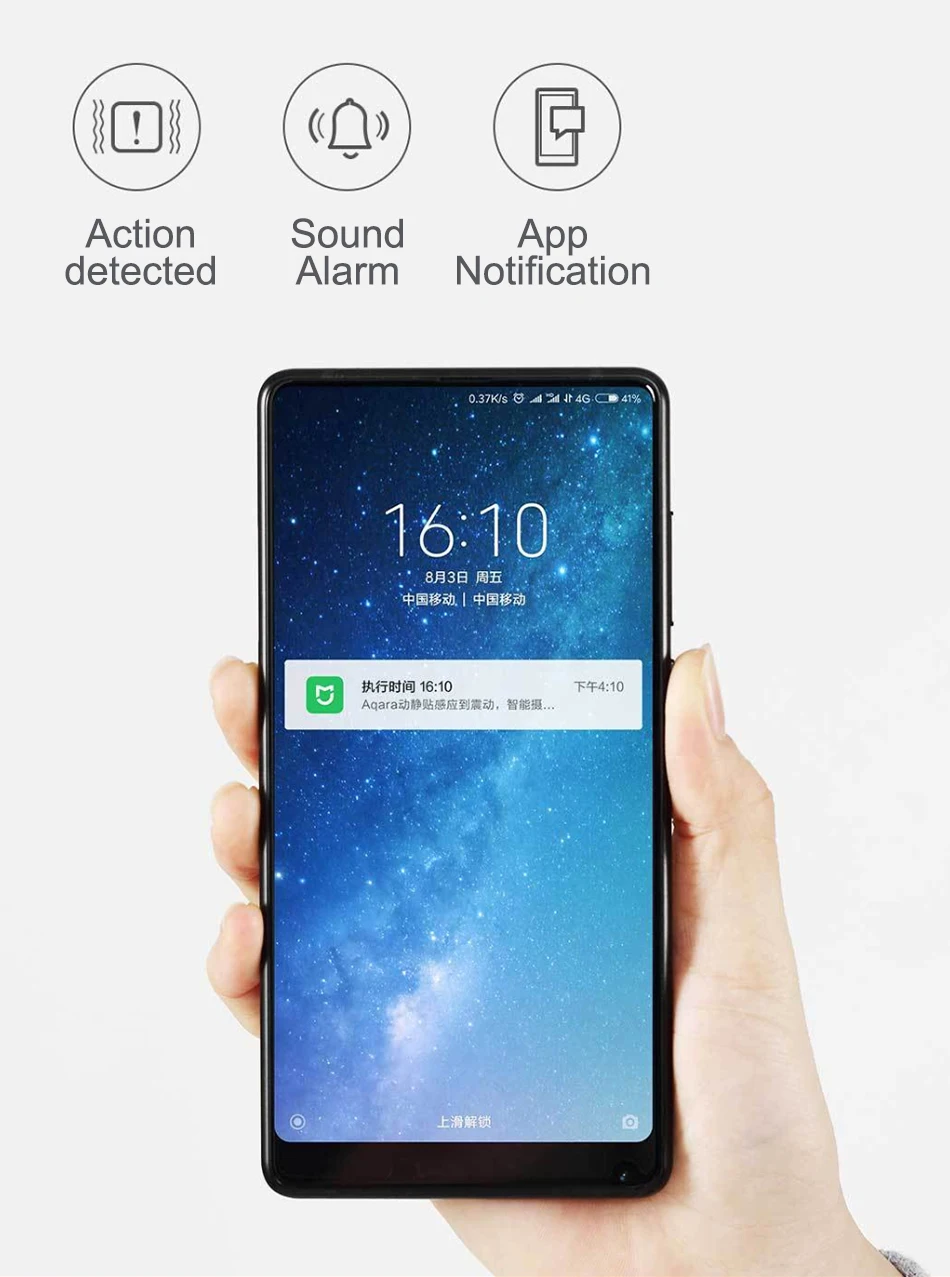 mi jia aqara Вибрация/датчик удара Встроенный гироскоп датчик движения, для xiaomi mi home app, международная версия