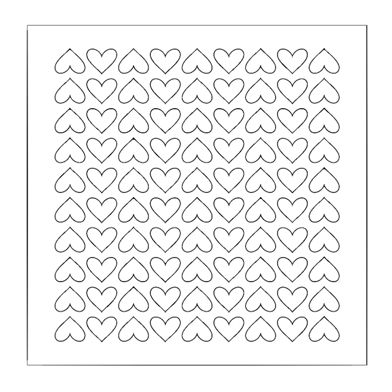 

Heart Layers Plastic Stencils for DIY Scrapbooking Decorative Crafts Embossing Paper Card Painting Sheet Templates New 2018