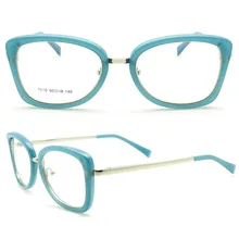 Унисекс Мода ретро полный обод ацетат асферические линзы оптические очки красный черный анти-излучения очки для чтения