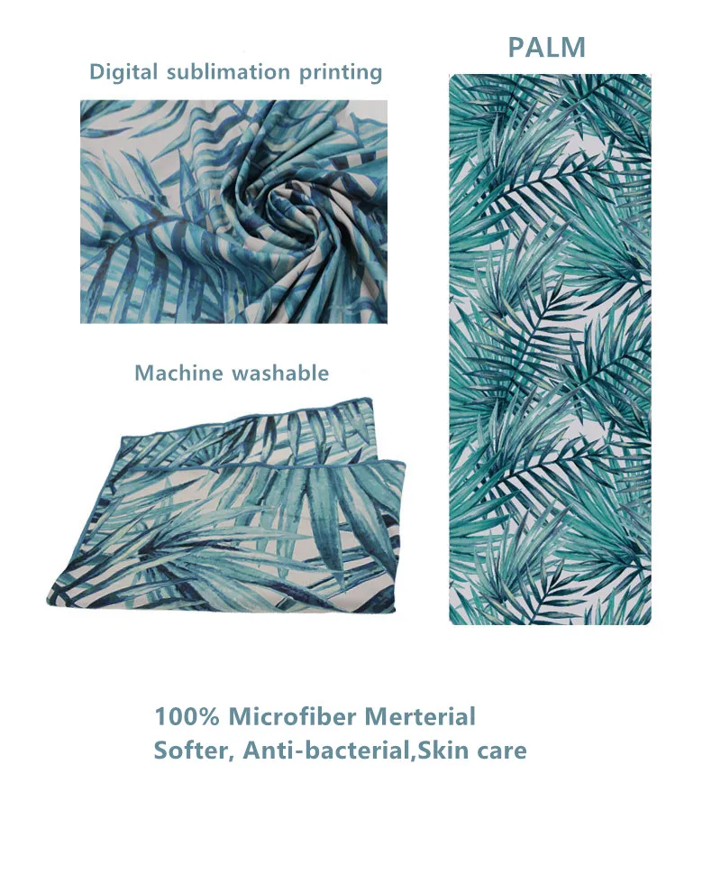 palm yoga blanket