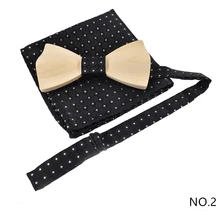 Мужской деревянный галстук-бабочка ручной работы деревянный галстук-бабочка с коробкой