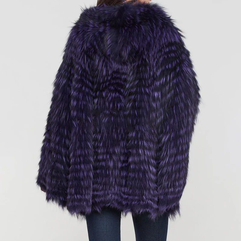 BFFUR, Женское пальто из натурального меха лисы, пальто из натурального меха, пончо, цельные кожаные накидки в полоску, женская зимняя Модная Тонкая Шаль