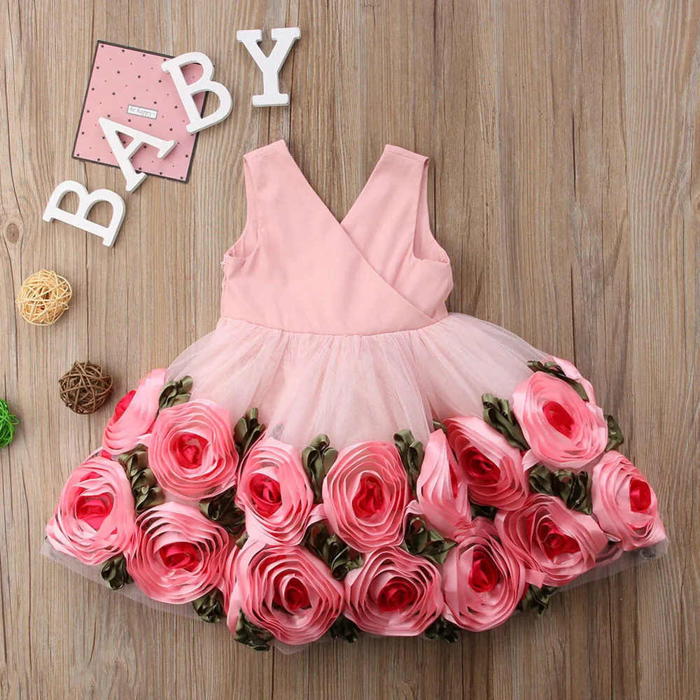 

Formal Kids Flower Girl Dress Princess Bridesmaid Party Wedding Pageant Dress Robe Princesse Enfant Fille Children `S Dress