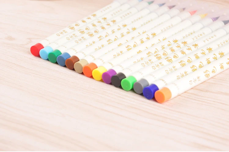 5 шт./лот милые цветные мягкие Платиновые каллиграфические кисти художественные маркеры пластиковая ручка-кисть для письма для детей подарок канцелярские принадлежности