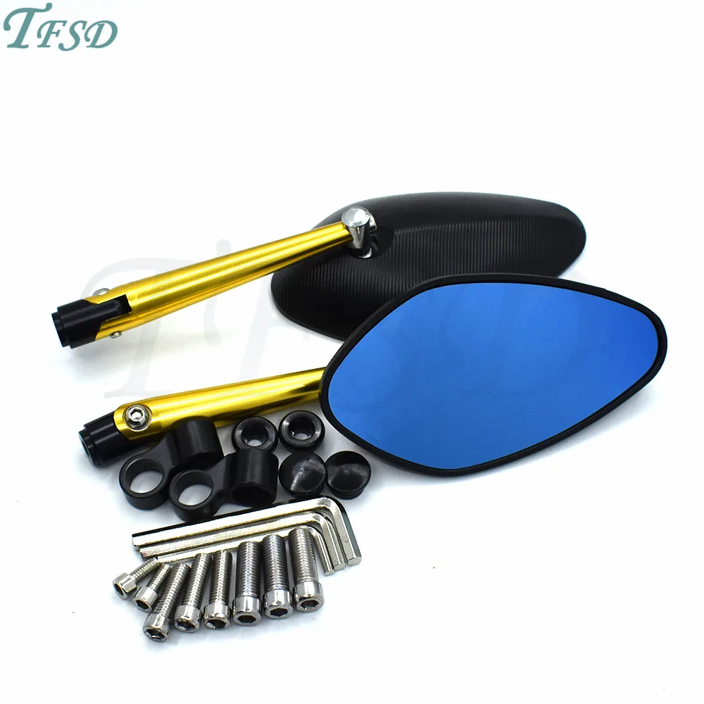 

General purpose Motorcycle Rearview Side Mirrors Motorbike CNC Aluminum motor bicycle Cross-country motorvan For Suzuki GSF650