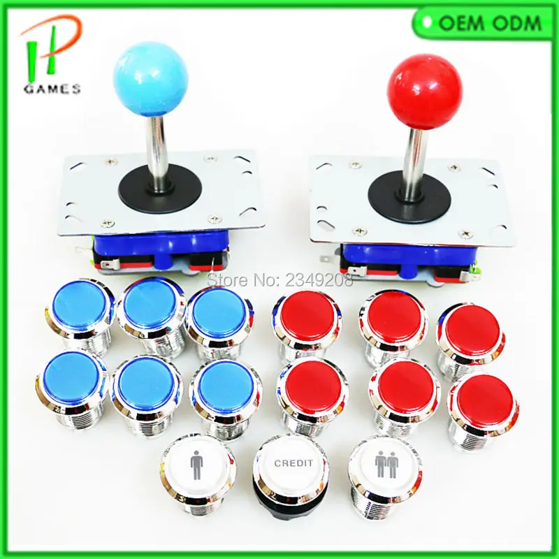 

DIY arcade packs 15 chrome illuminate button micro push start button 2 arcade zippy joystick diy joystick