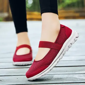 

Summer Breathable Women Sport Sneakers Lightweight Running Shoes Women Slip-on Tennis Female Red Sports Shoes Trainers Gym A-330